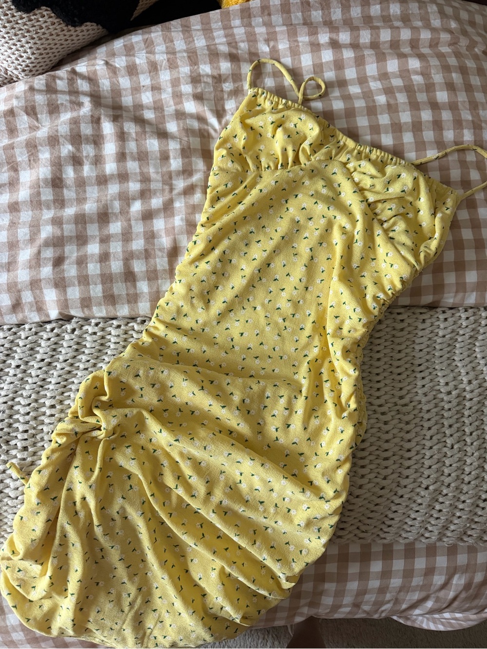 Princess Polly Yellow Floral Mini Slip Dress